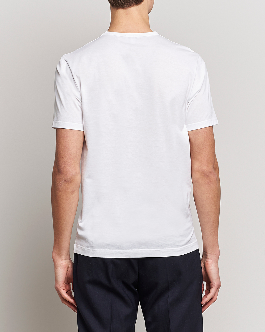 Herr | T-Shirts | Sunspel | Crew Neck Q82 Cotton T-Shirt White