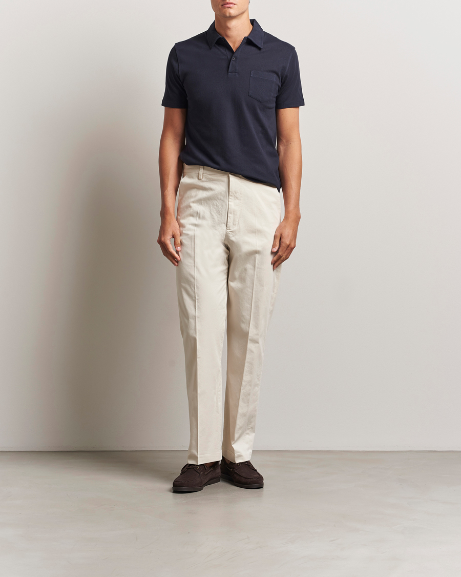Herr | Pikéer | Sunspel | Riviera Polo Shirt Navy