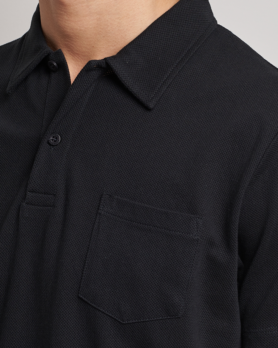Herr | Pikéer | Sunspel | Riviera Polo Shirt Black