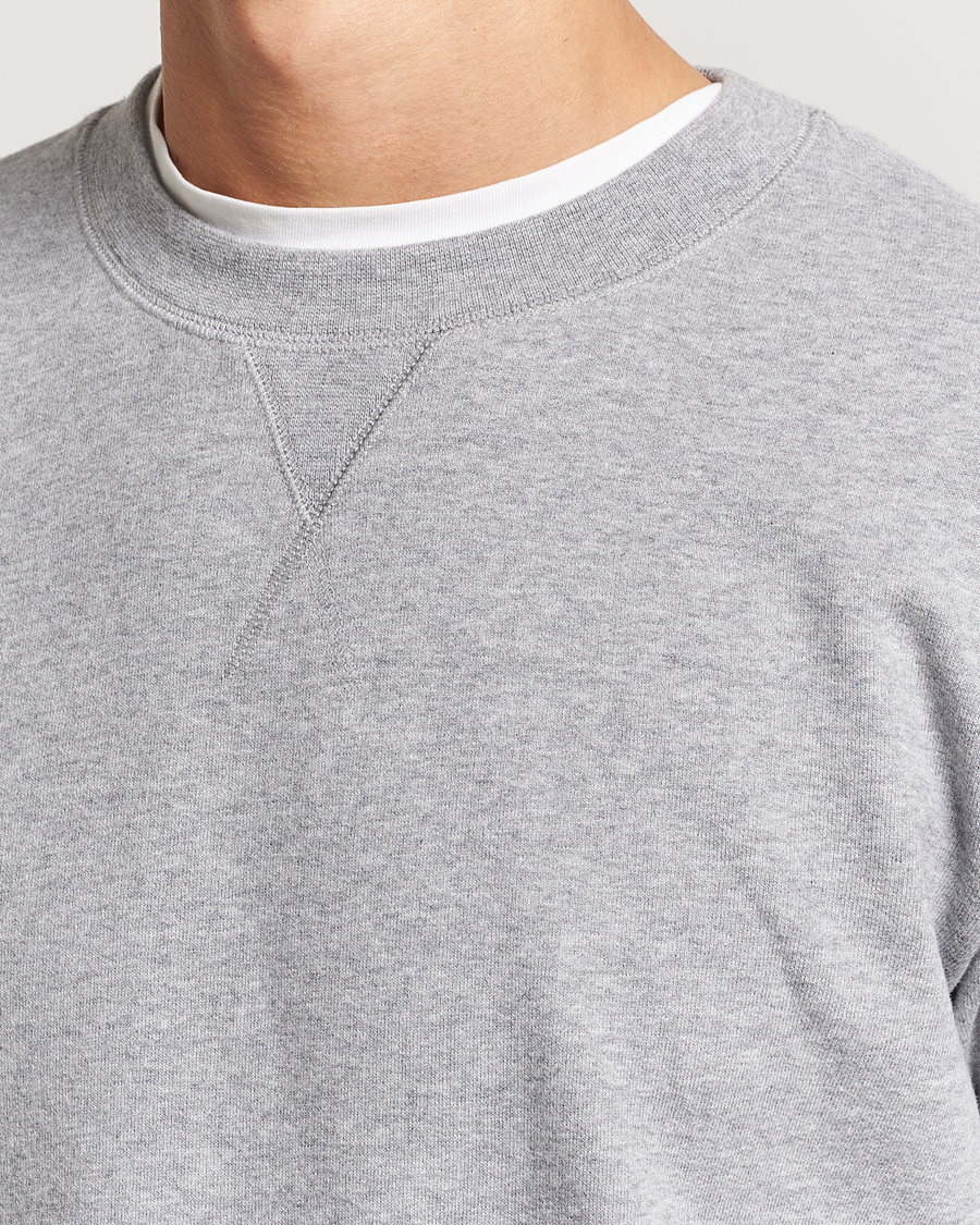 Herr | Tröjor | Sunspel | Loopback Sweatshirt Grey Melange