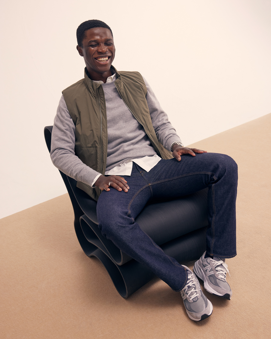 Herr | Tröjor | Sunspel | Loopback Sweatshirt Grey Melange
