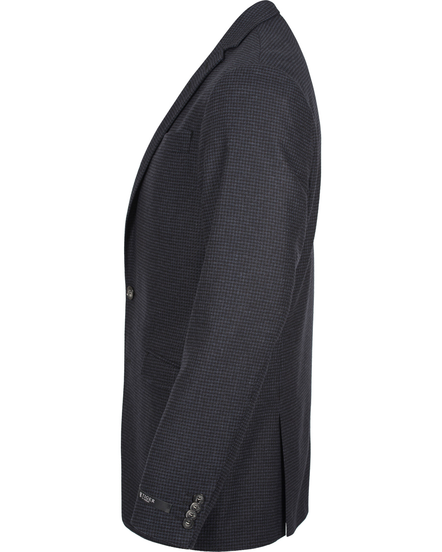 Herr | Kavajer | Tiger of Sweden | Nedvin Houndstooth Blazer Sky Captain Navy