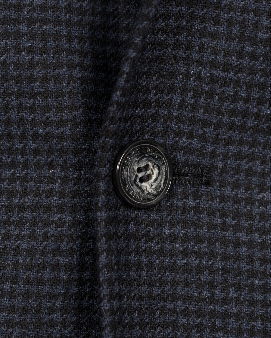 Herr | Kavajer | Tiger of Sweden | Nedvin Houndstooth Blazer Sky Captain Navy