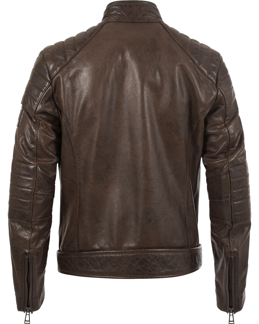 Herr | Jackor | Belstaff | Weybridge Leather Jacket Black/Brown