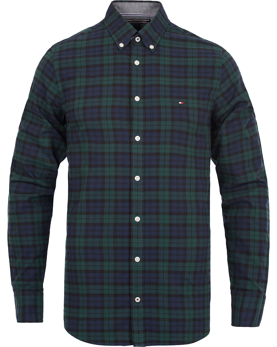 Herr | Skjortor | Tommy Hilfiger | Blackwatch Slim Fit Shirt Evening Blue
