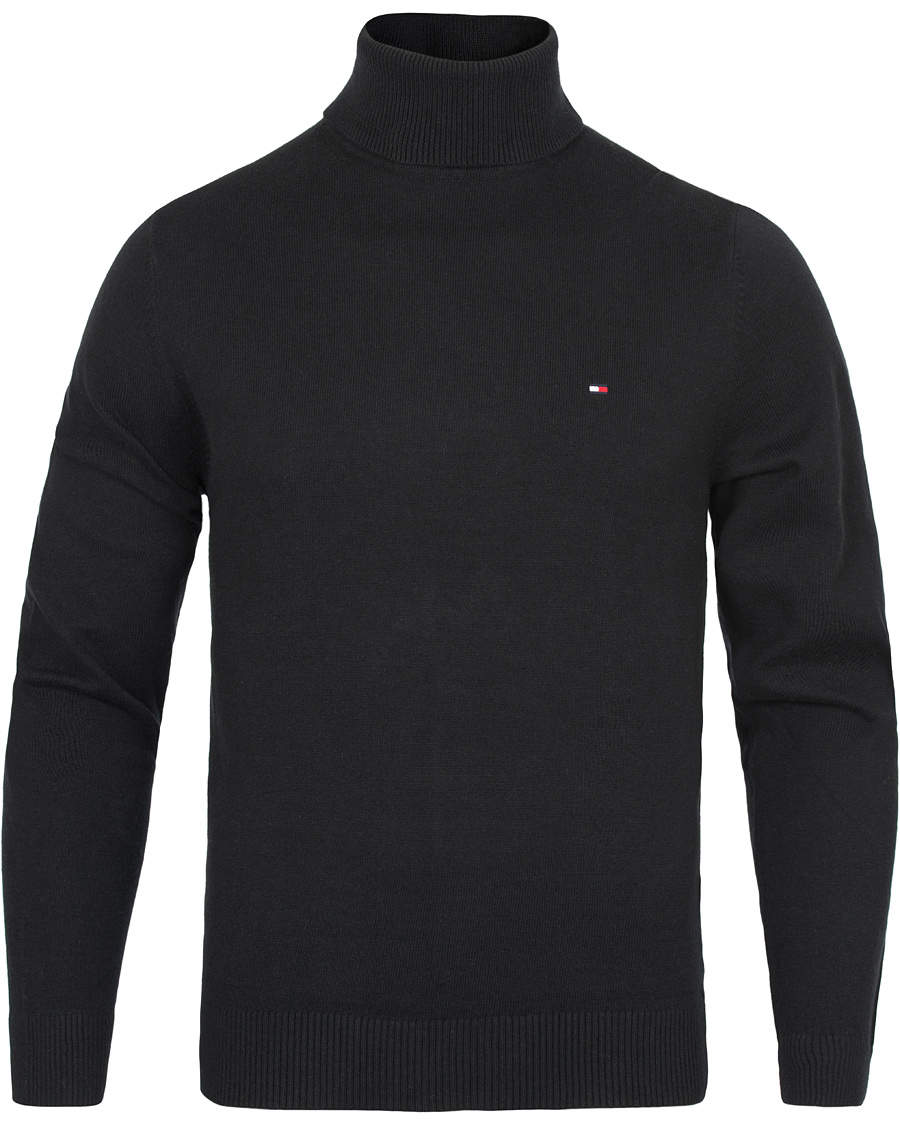 Herr | Tröjor | Tommy Hilfiger | Pima Cotton Cashmere Roll Neck Black