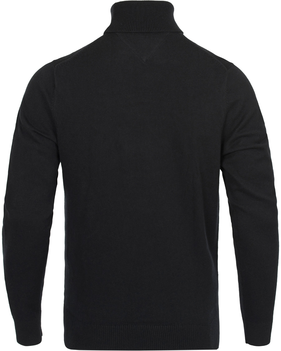 Herr | Tröjor | Tommy Hilfiger | Pima Cotton Cashmere Roll Neck Black