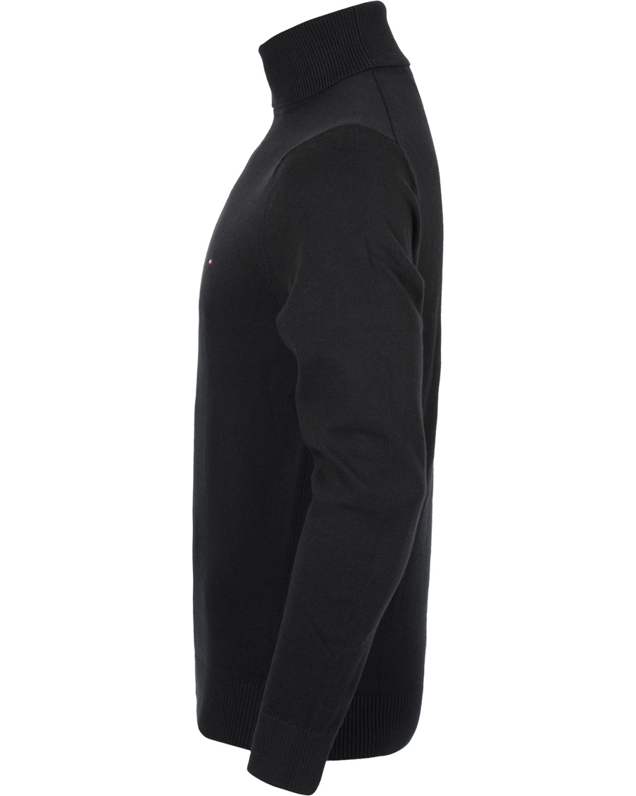 Herr | Tröjor | Tommy Hilfiger | Pima Cotton Cashmere Roll Neck Black