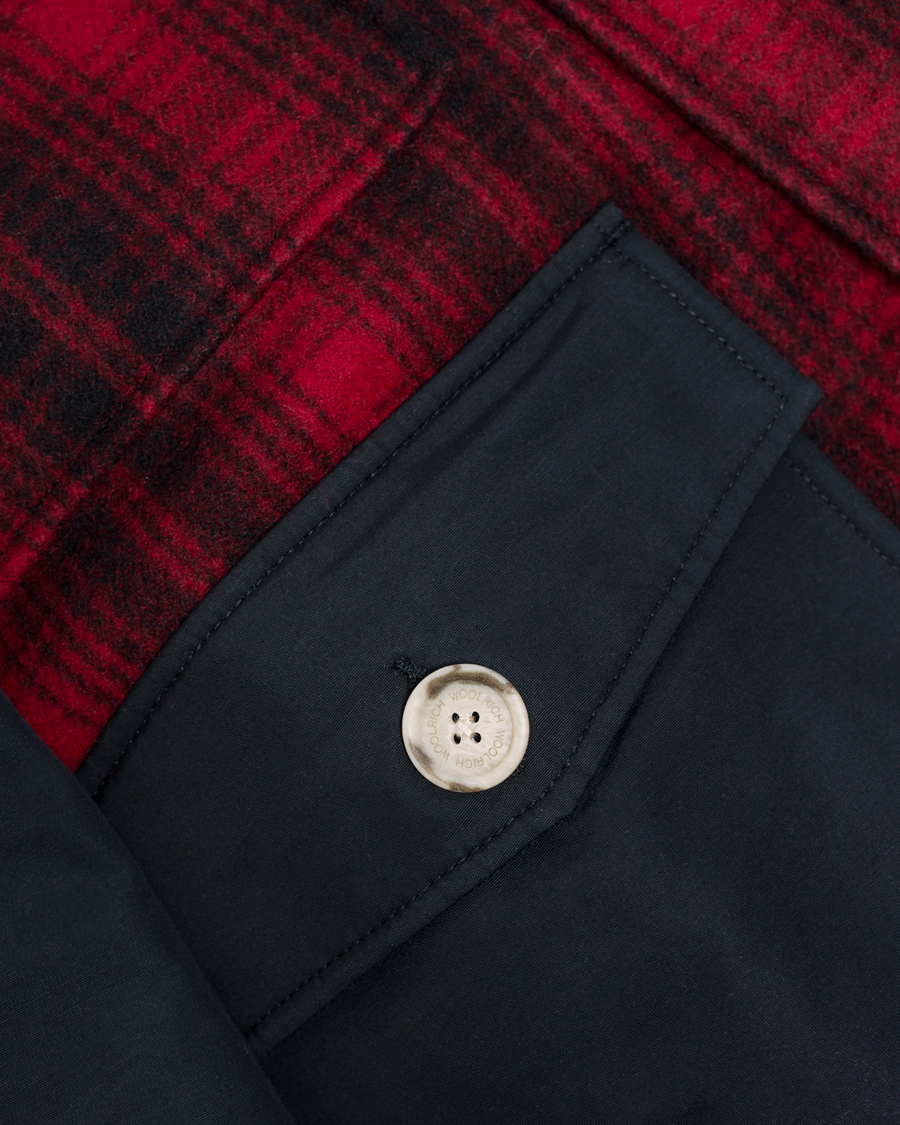 Herr | Jackor | Woolrich | Stag Wool Parka New Black