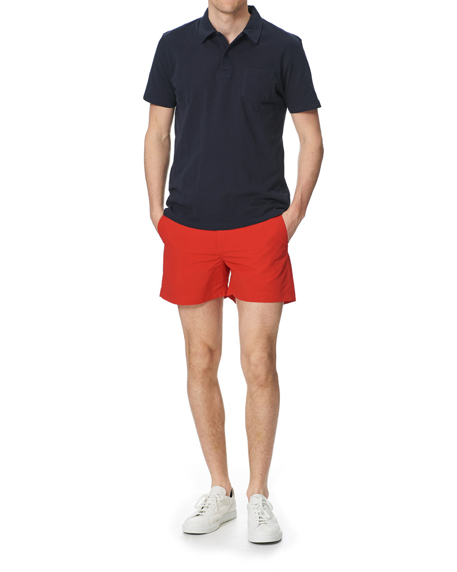 Herr | Badbyxor | Orlebar Brown | Setter Short Length Swim Shorts Rescue Red