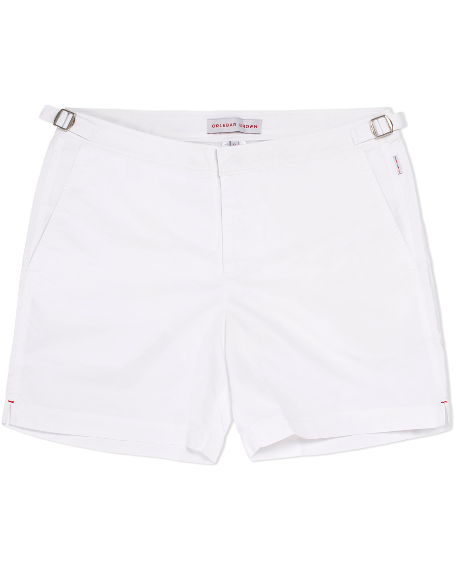 Herr | Badbyxor | Orlebar Brown | Bulldog Medium Length Swim Shorts White