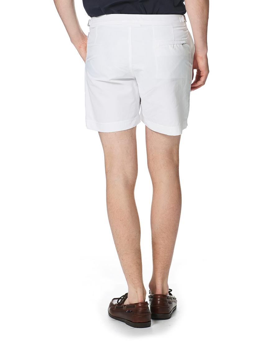 Herr | Badbyxor | Orlebar Brown | Bulldog Medium Length Swim Shorts White