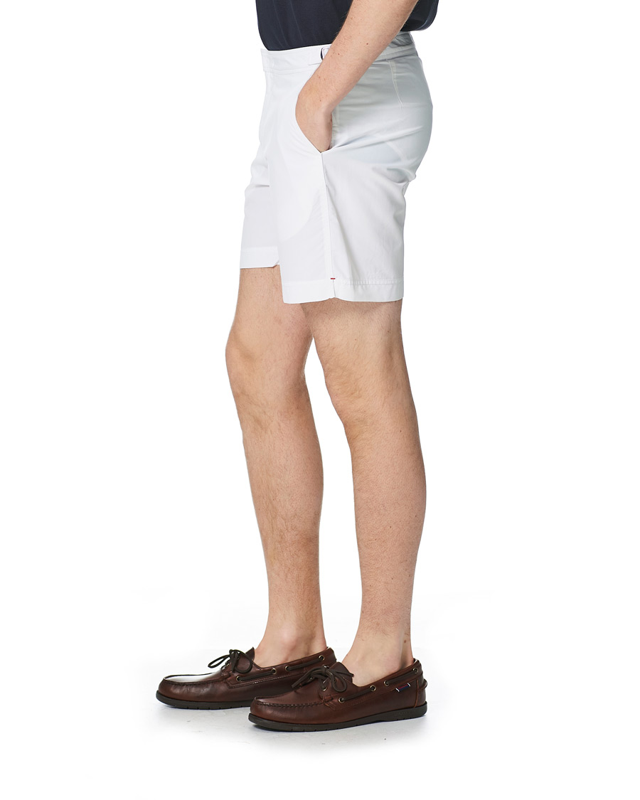 Herr | Badbyxor | Orlebar Brown | Bulldog Medium Length Swim Shorts White