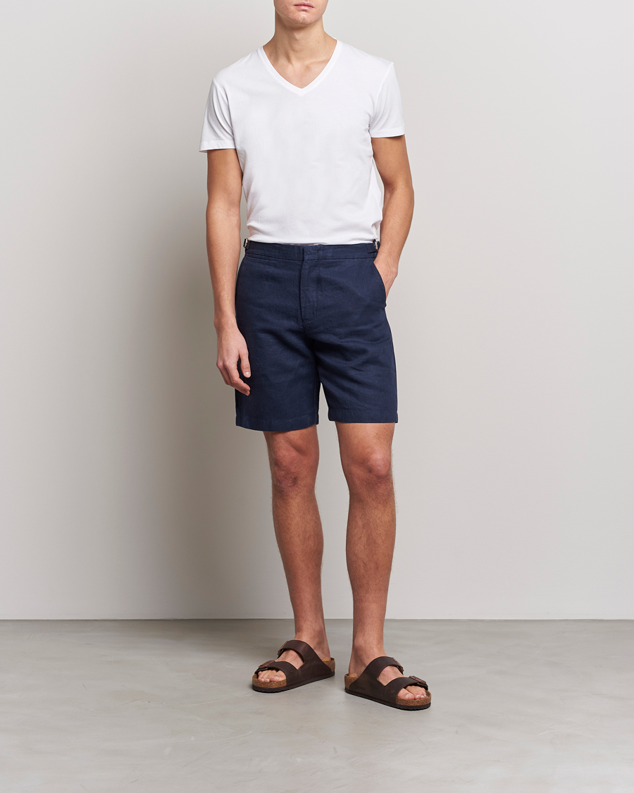 Herr | T-Shirts | Orlebar Brown | OB V-Neck Tee White