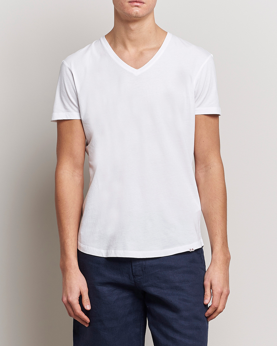 Herr | Orlebar Brown | Orlebar Brown | OB V-Neck Tee White