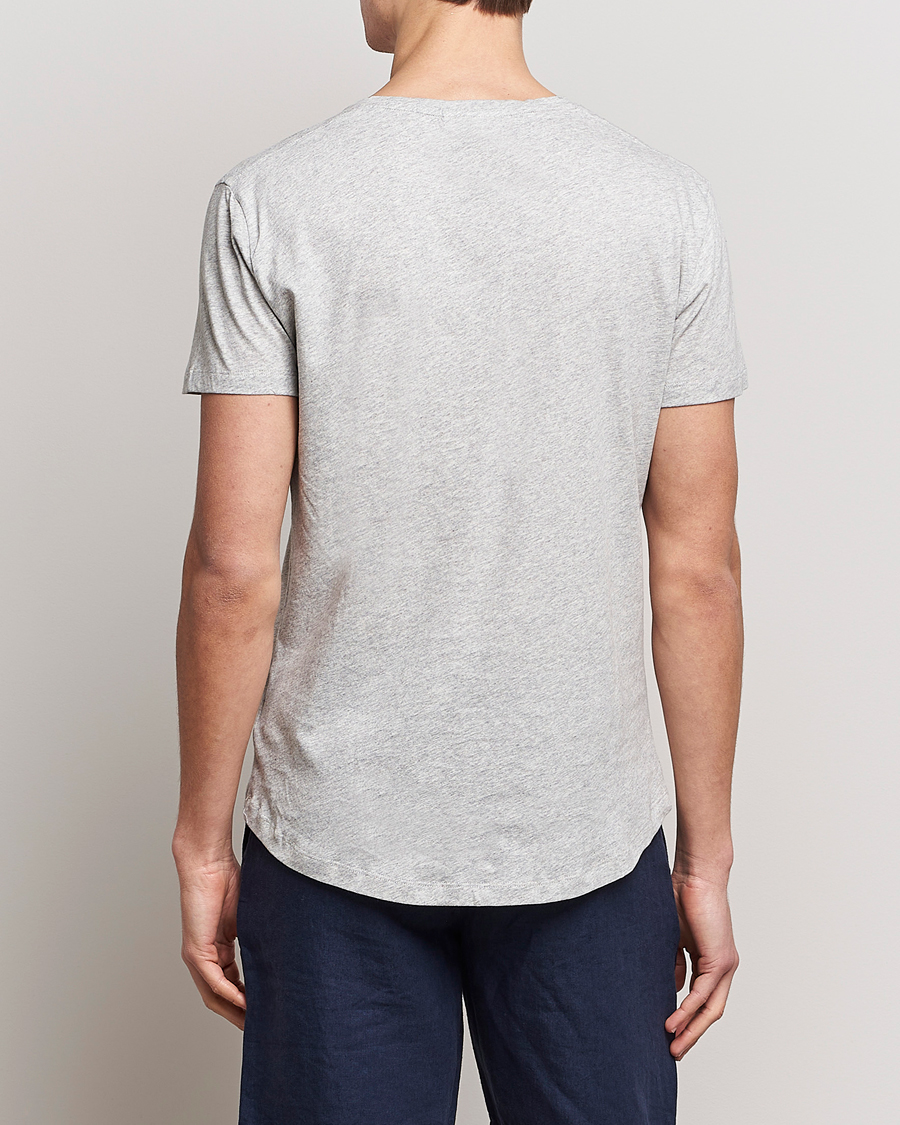 Herr | T-Shirts | Orlebar Brown | OB V-Neck Tee Grey Melange