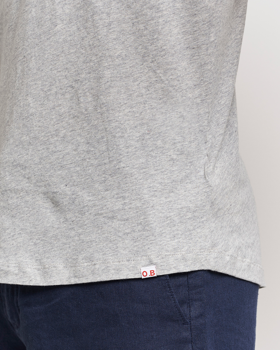Herr | T-Shirts | Orlebar Brown | OB V-Neck Tee Grey Melange