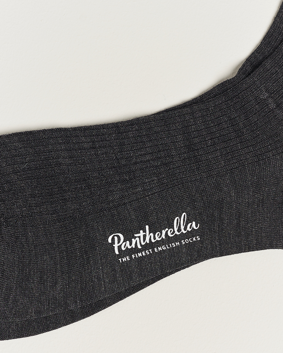 Herr | Strumpor Merinoull | Pantherella | Naish Merino/Nylon Sock Charcoal