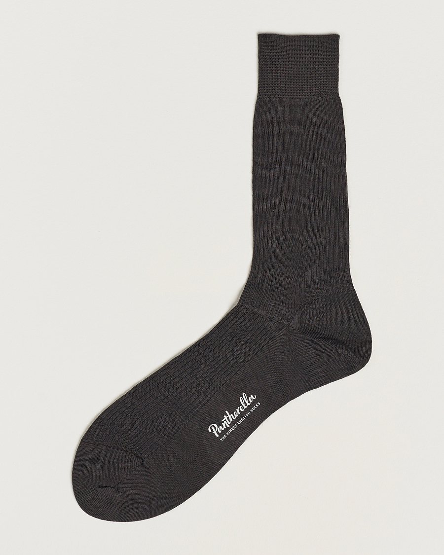 Herr | Underkläder | Pantherella | Naish Merino/Nylon Sock Chocolate