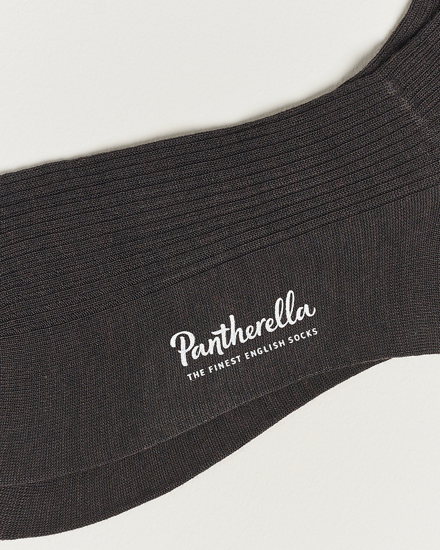 Herr | Vanliga strumpor | Pantherella | Naish Merino/Nylon Sock Chocolate