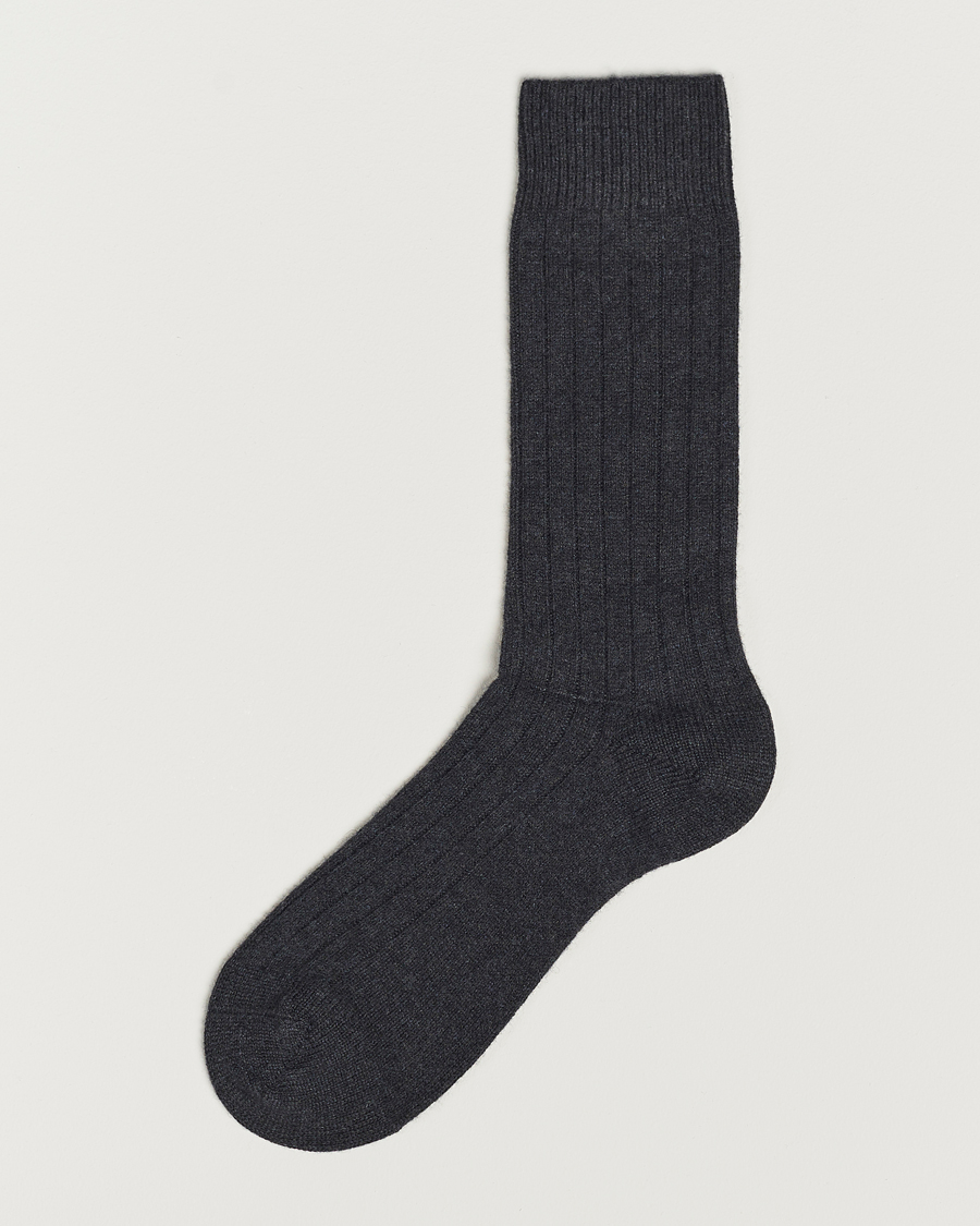 Herr | Underkläder | Pantherella | Waddington Cashmere Sock Charcoal