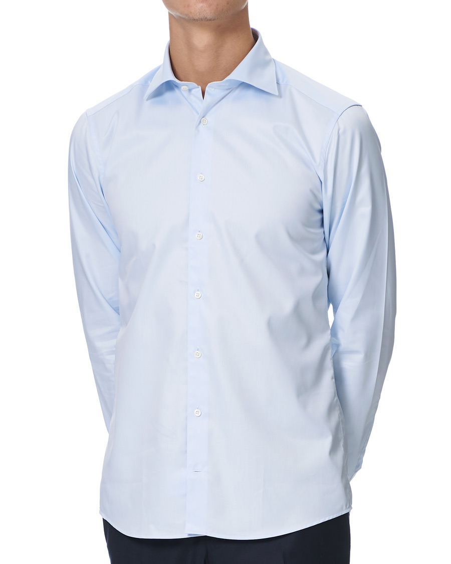 Herr | Skjortor | Stenströms | Superslim Plain Shirt  Blue