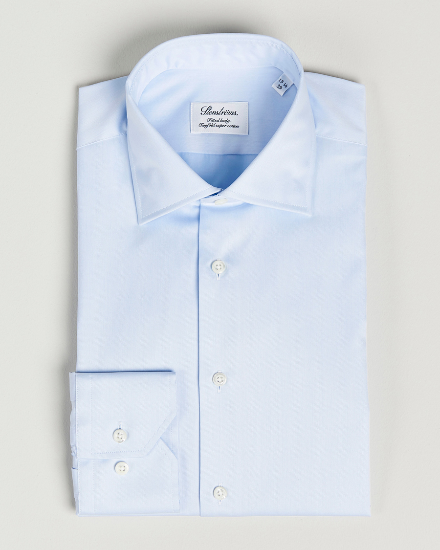 Herr | | Stenströms | Fitted Body Shirt Blue