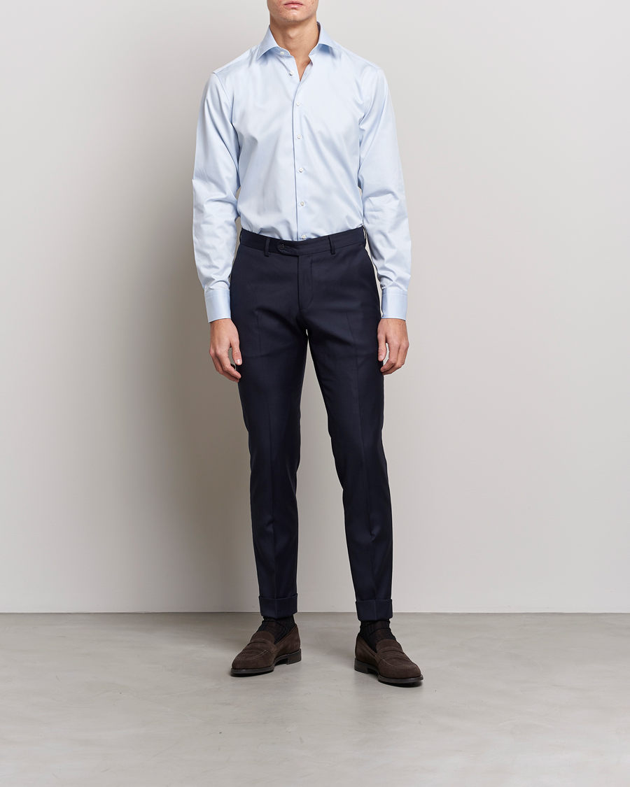 Herr | Businesskjortor | Stenströms | Fitted Body Shirt Blue