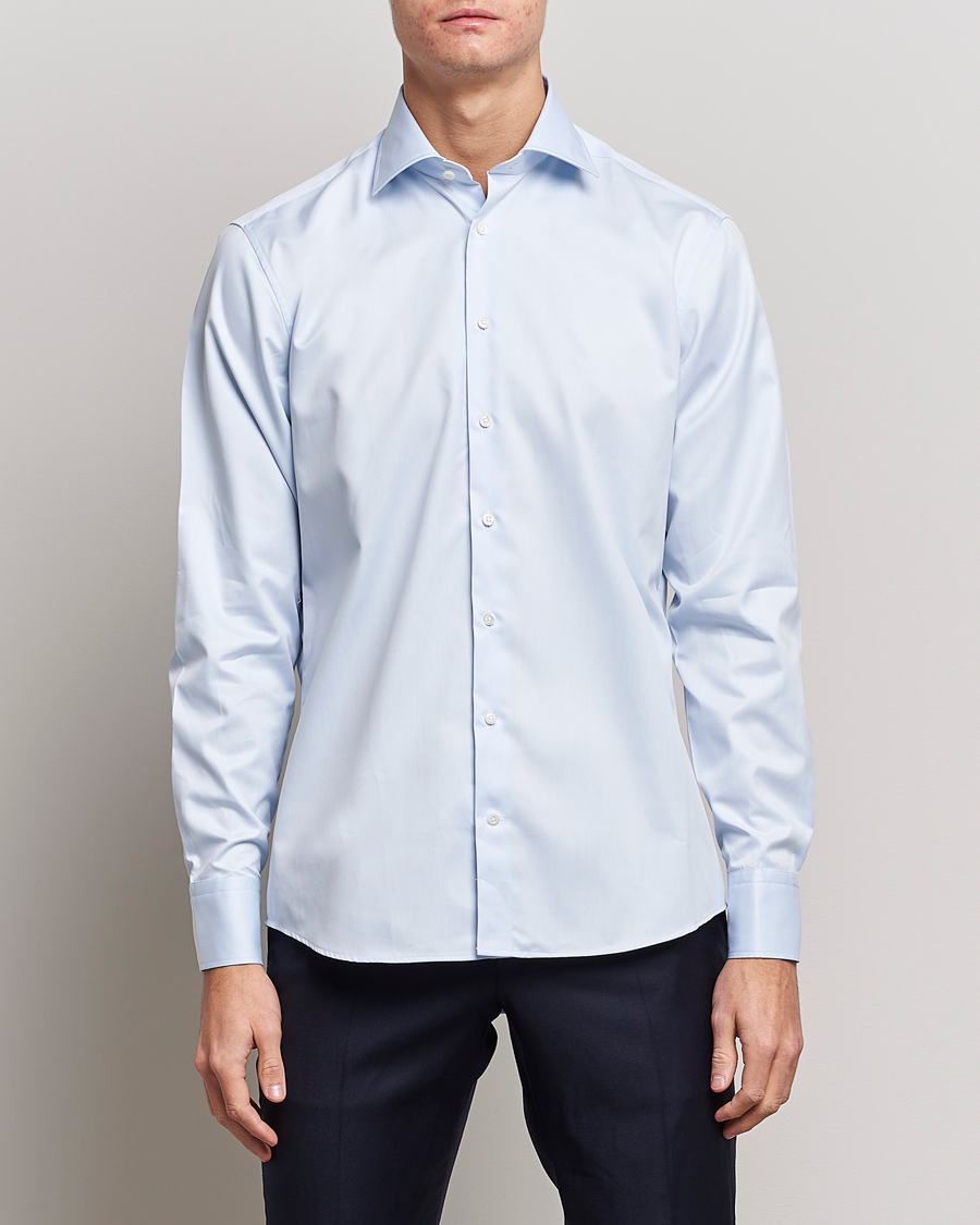 Herr | Wardrobe basics | Stenströms | Fitted Body Shirt Blue