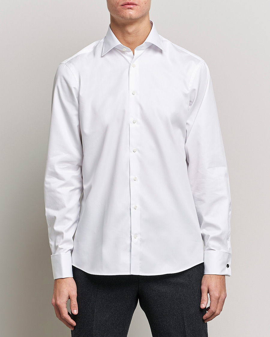 Herr | Skjortor | Stenströms | Fitted Body Double Cuff White