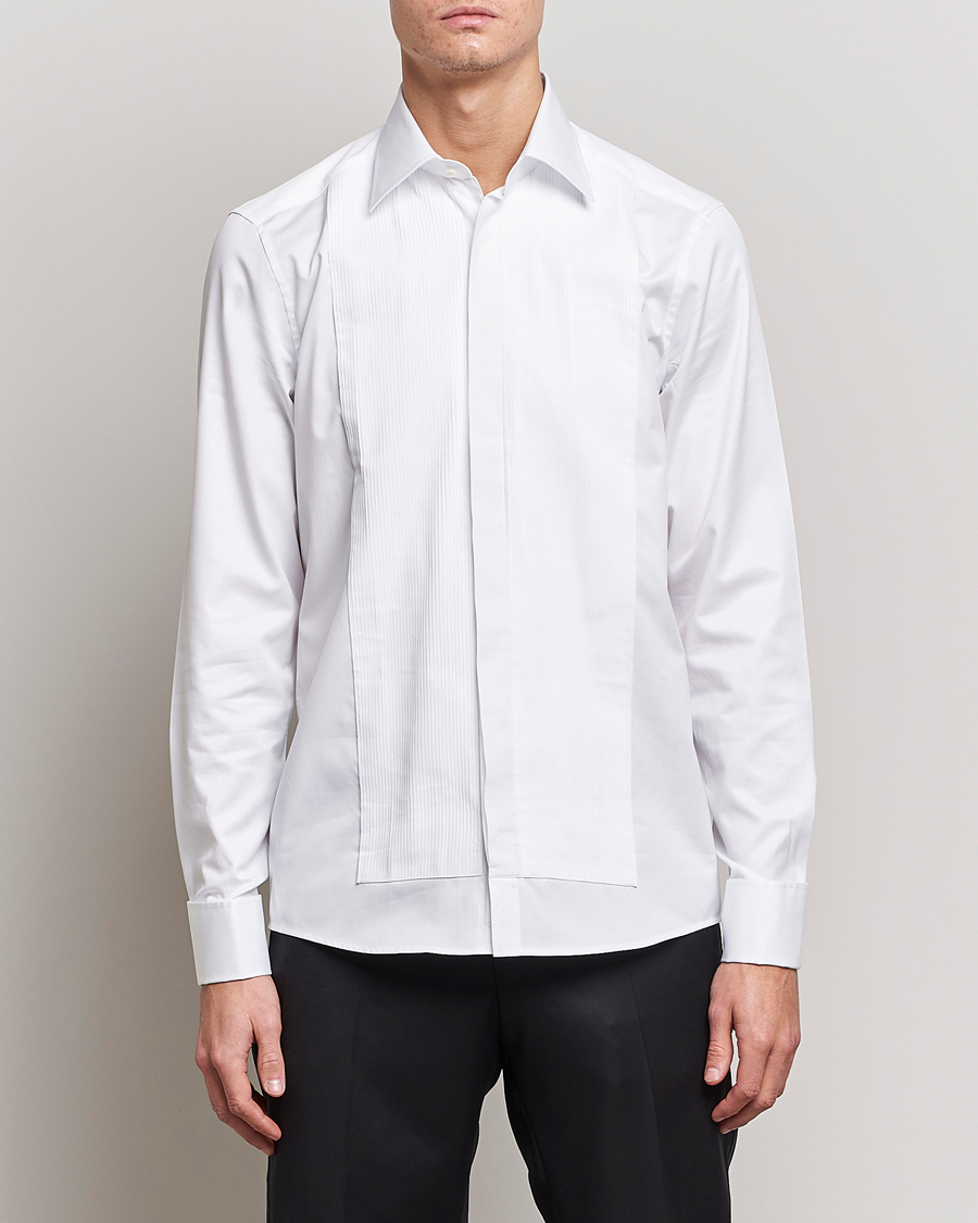 Herr | Skjortor | Stenströms | Slimline Smoking Shirt White
