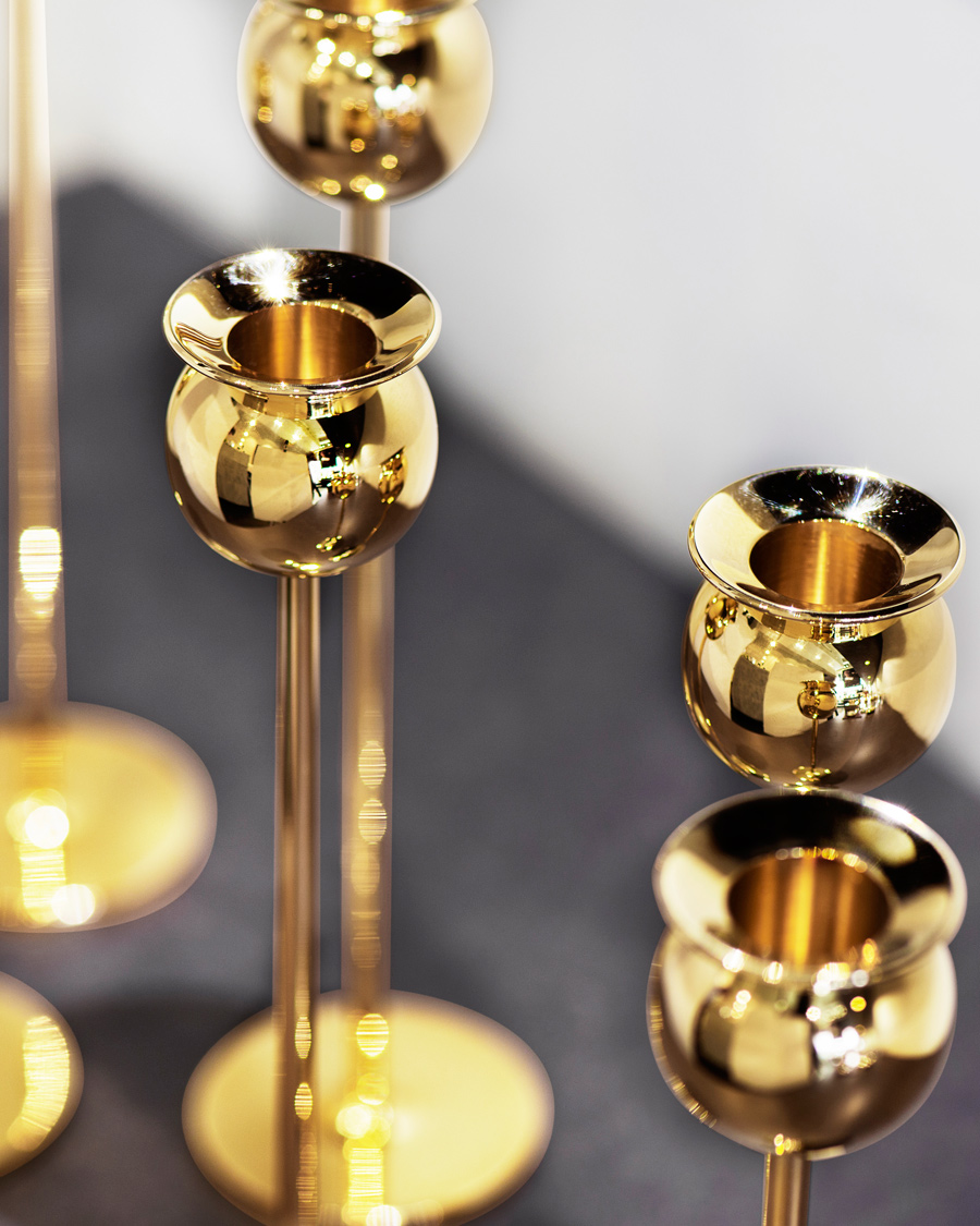 Herr | Dekoration | Skultuna | The Tulip Candlestick Brass Set of Three