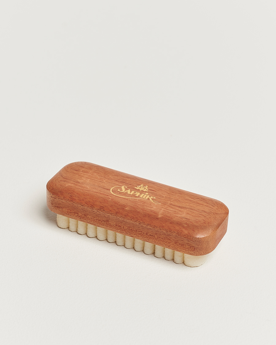 Herr | Skovård | Saphir Medaille d'Or | Crepe Suede Shoe Cleaning Brush Exotic Wood