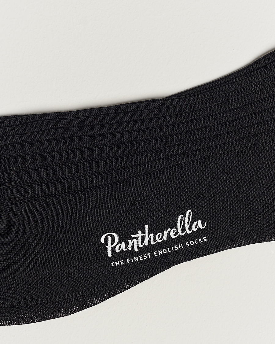 Herr |  | Pantherella | Vale Cotton Socks Black