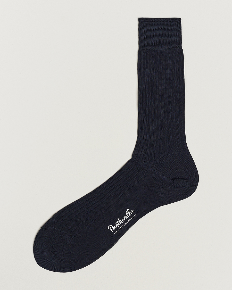 Herr | Underkläder | Pantherella | Vale Cotton Socks Navy