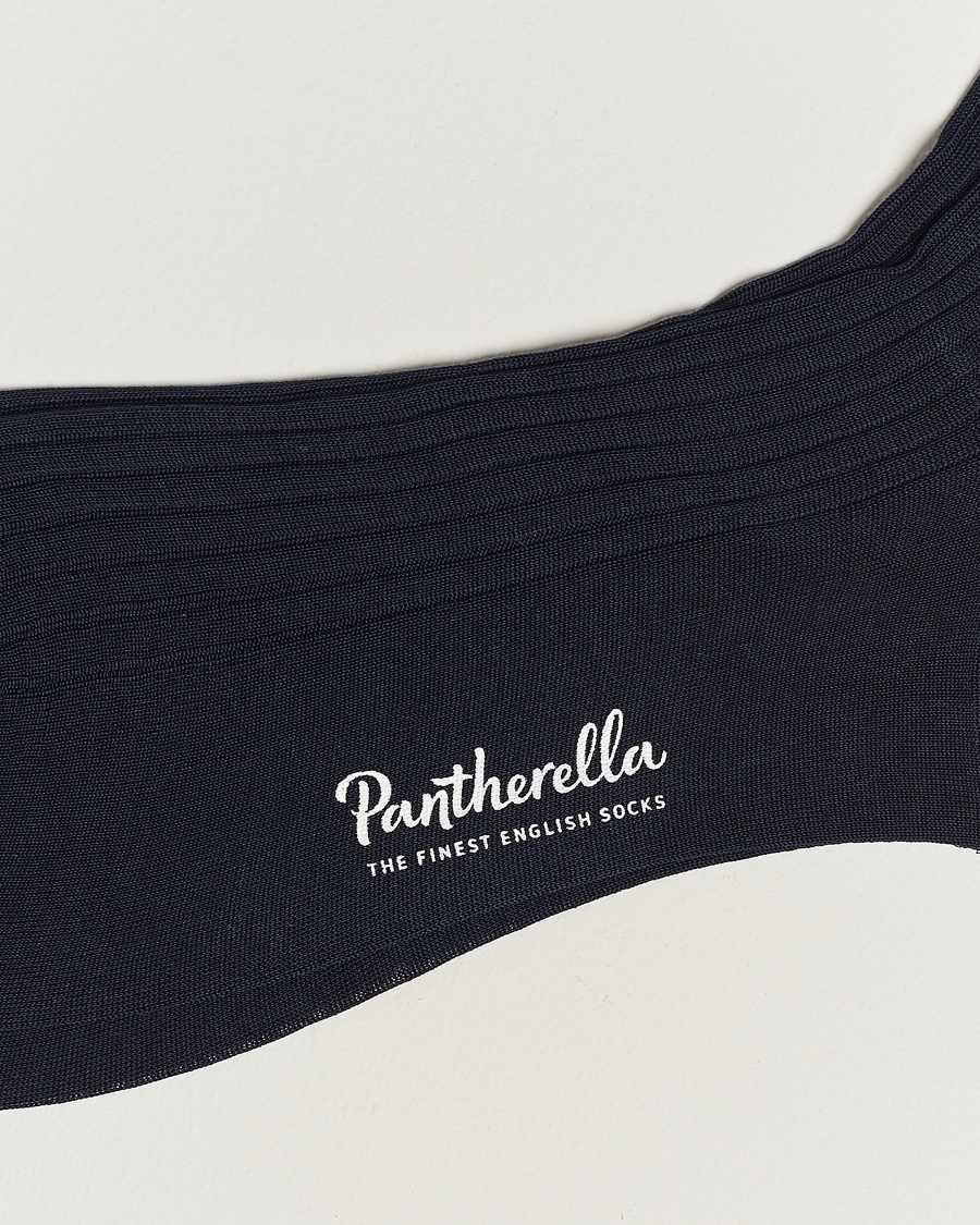 Herr | Best of British | Pantherella | Vale Cotton Socks Navy