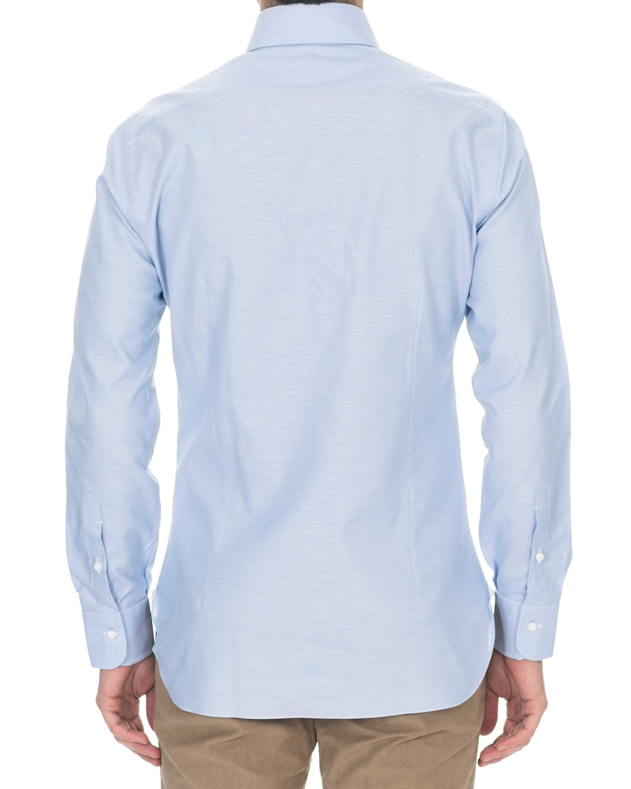 Herr | Skjortor | Barba Napoli | Slim Fit Button Down Oxford Shirt Blue