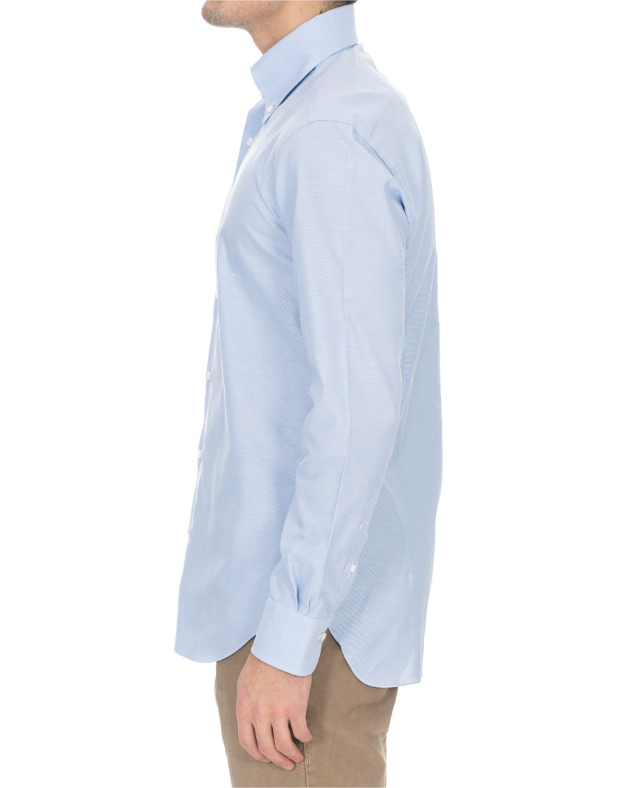 Herr | Skjortor | Barba Napoli | Slim Fit Button Down Oxford Shirt Blue