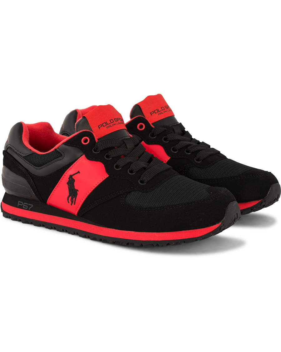Herr | Polo Sport Ralph Lauren Slaton Pony Running Sneaker Red/Black | Polo Sport Ralph Lauren | Slaton Pony Running Sneaker Red/Black