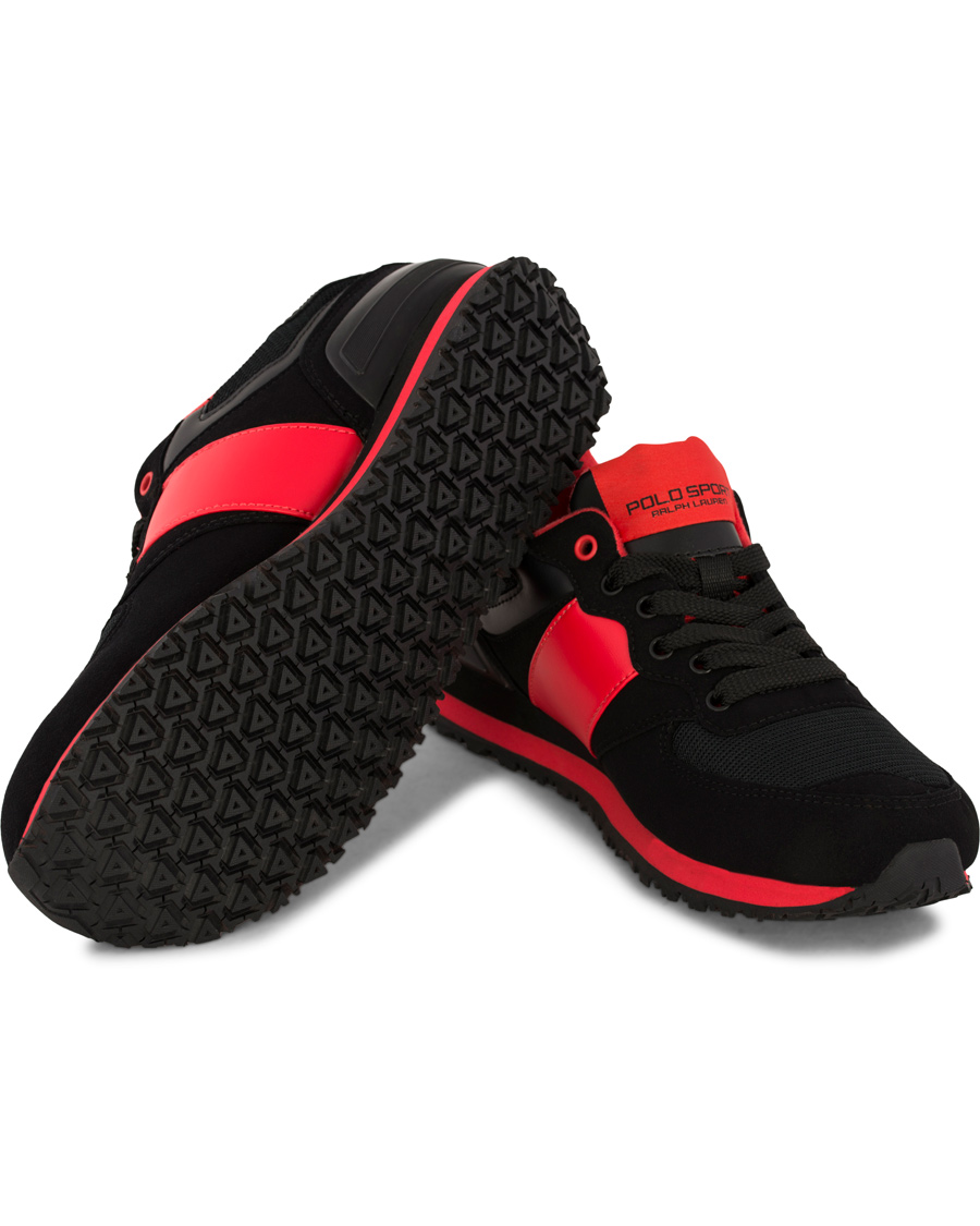 Herr | Polo Sport Ralph Lauren Slaton Pony Running Sneaker Red/Black | Polo Sport Ralph Lauren | Slaton Pony Running Sneaker Red/Black