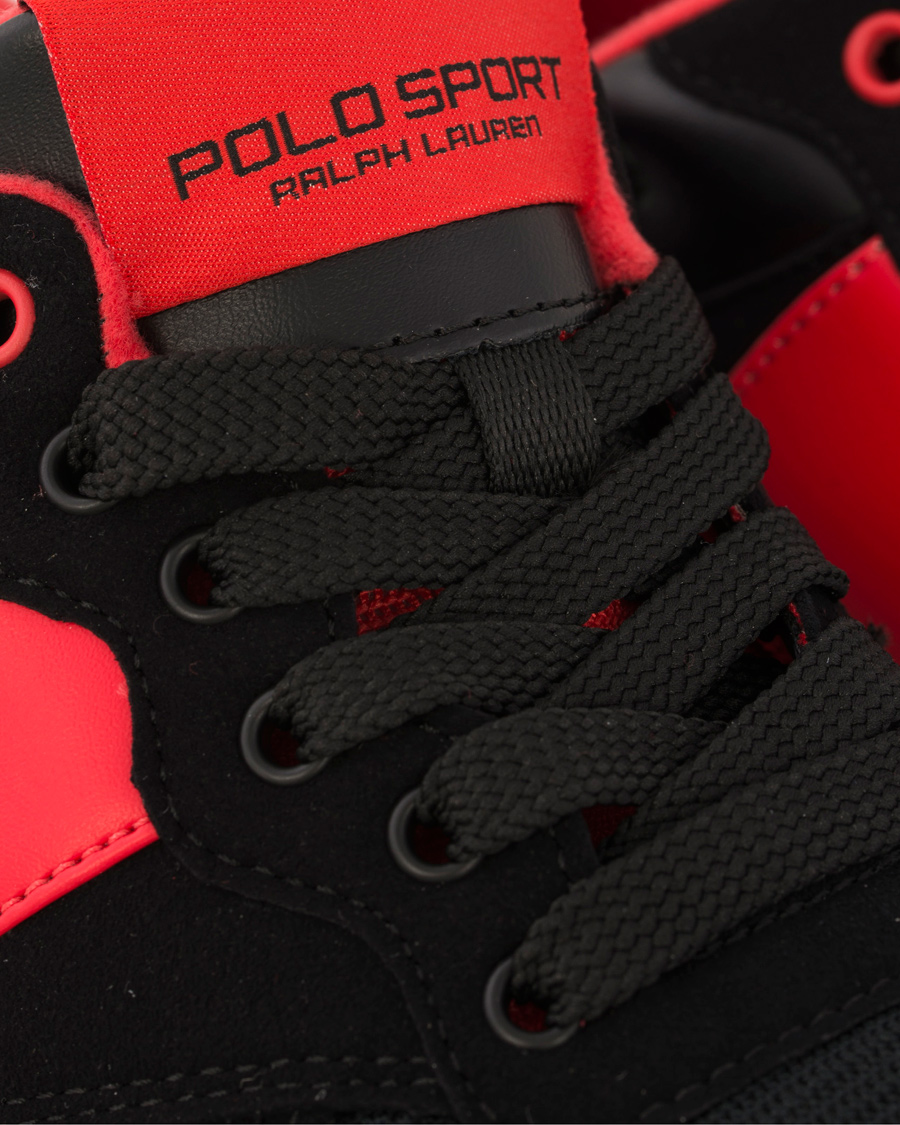 Herr | Polo Sport Ralph Lauren Slaton Pony Running Sneaker Red/Black | Polo Sport Ralph Lauren | Slaton Pony Running Sneaker Red/Black