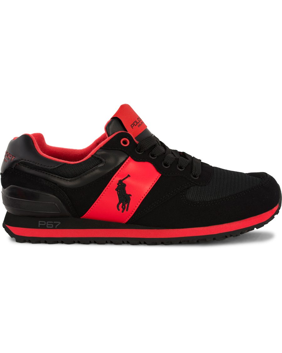 Herr | Polo Sport Ralph Lauren Slaton Pony Running Sneaker Red/Black | Polo Sport Ralph Lauren | Slaton Pony Running Sneaker Red/Black