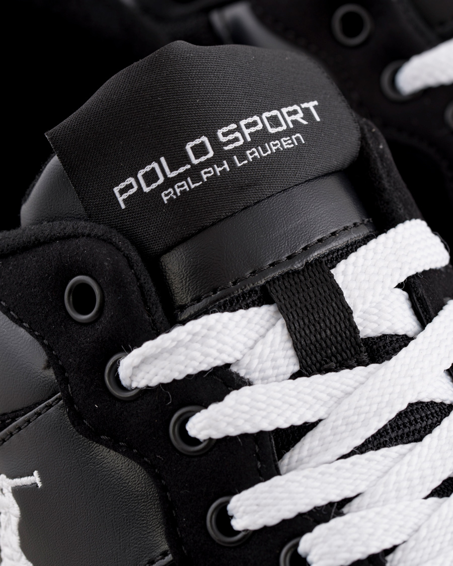 Herr | Polo Ralph Lauren Slaton Pony Running Sneaker Black/White | Polo Ralph Lauren | Slaton Pony Running Sneaker Black/White