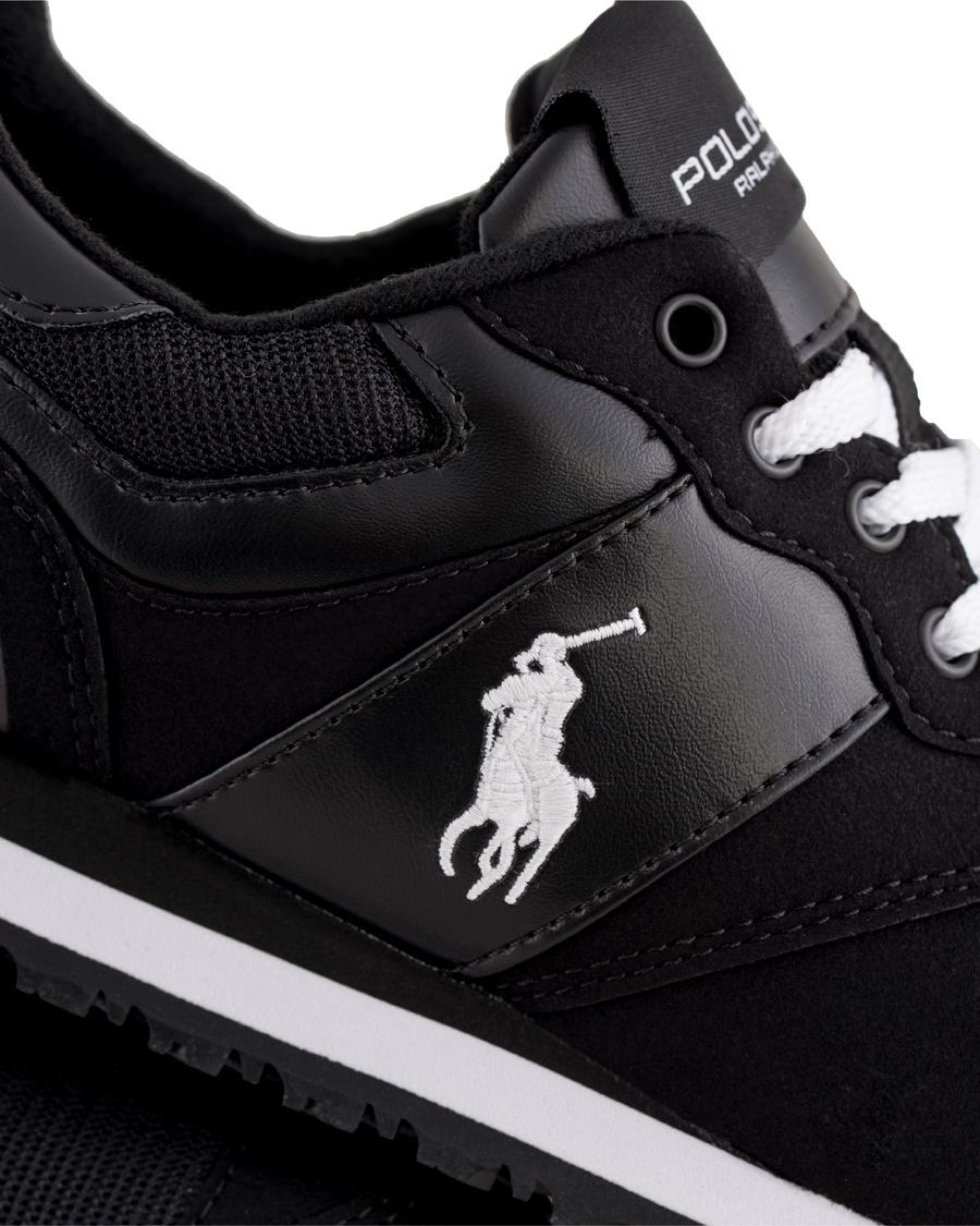Herr | Polo Ralph Lauren Slaton Pony Running Sneaker Black/White | Polo Ralph Lauren | Slaton Pony Running Sneaker Black/White