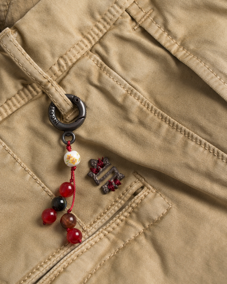 Herr | Byxor | Incotex | Slim Fit Stretch Slacks Khaki