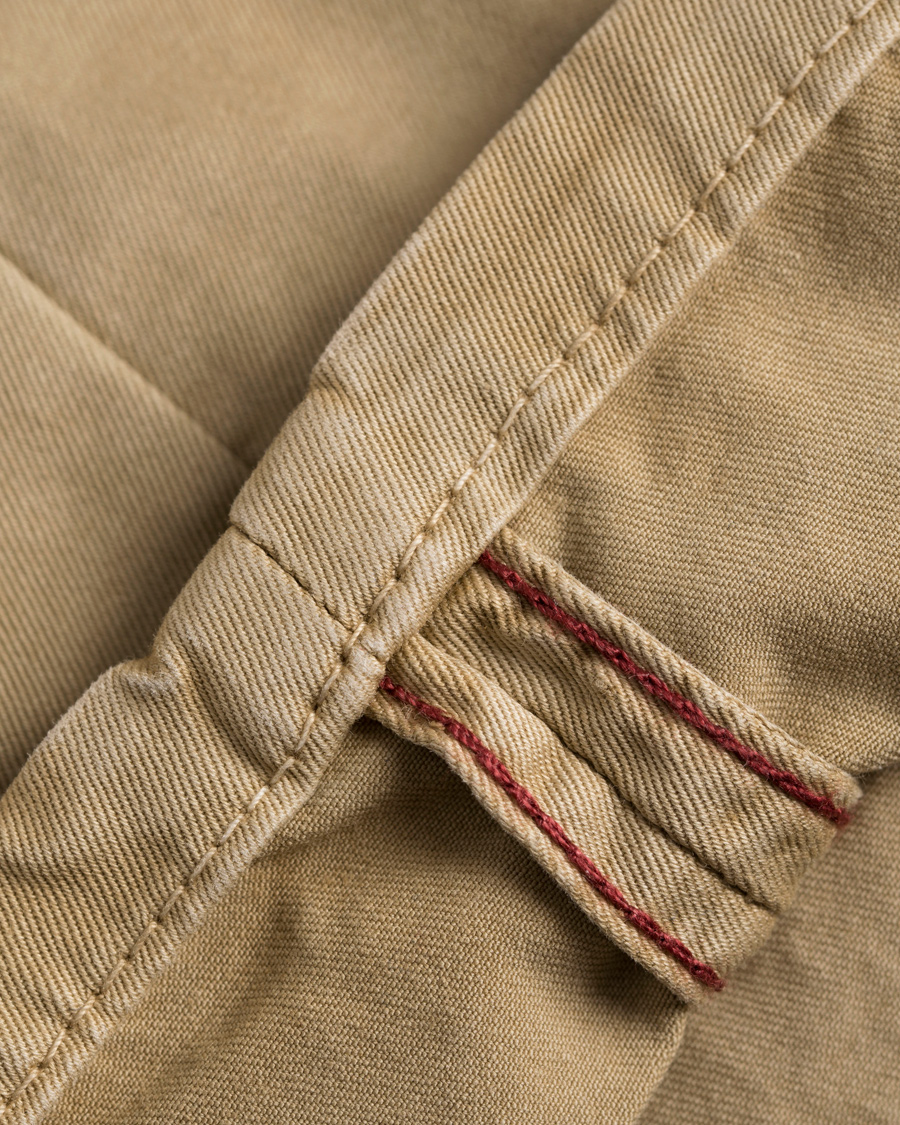 Herr | Byxor | Incotex | Slim Fit Stretch Slacks Khaki