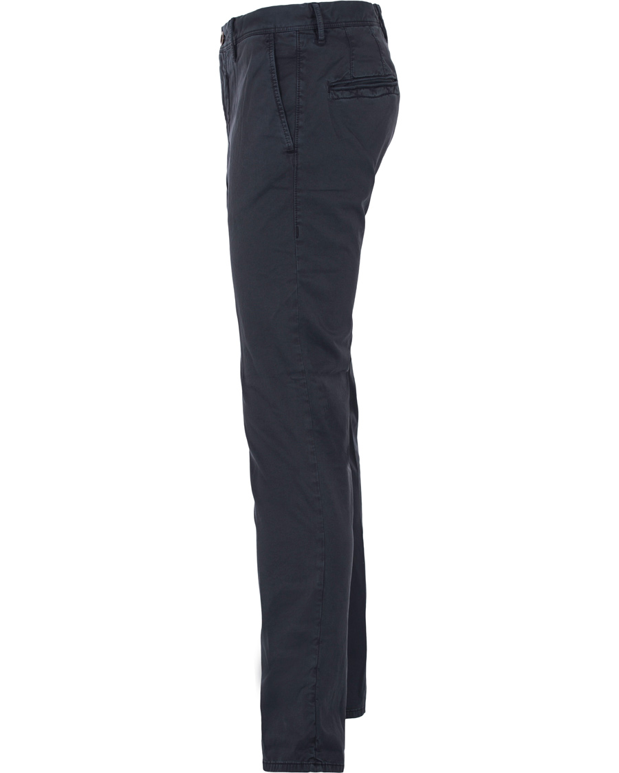 Herr | Byxor | Incotex | Slim Fit Stretch Slacks Navy