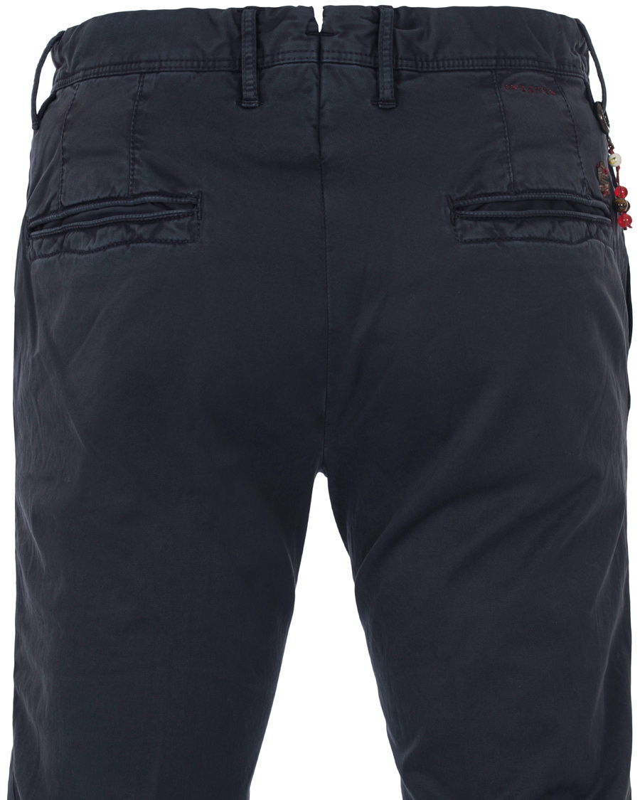 Herr | Byxor | Incotex | Slim Fit Stretch Slacks Navy