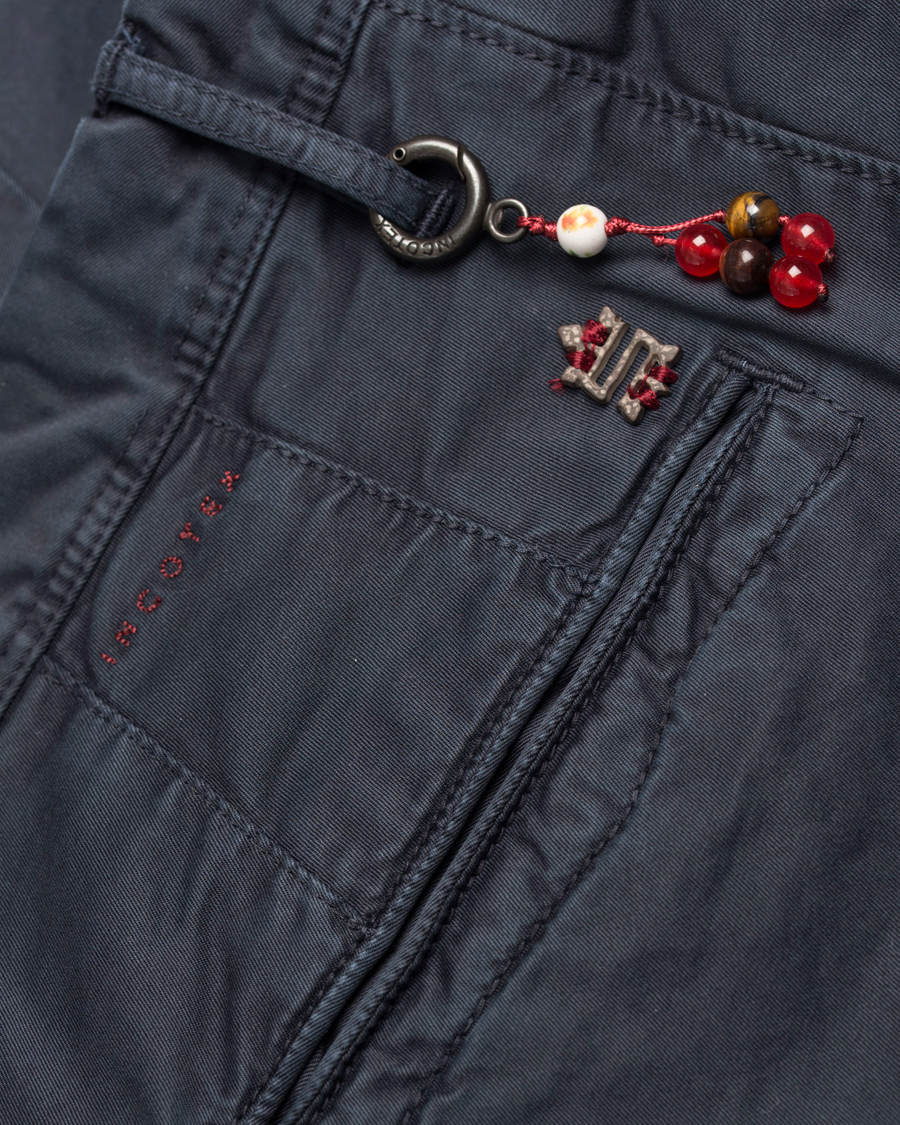 Herr | Byxor | Incotex | Slim Fit Stretch Slacks Navy