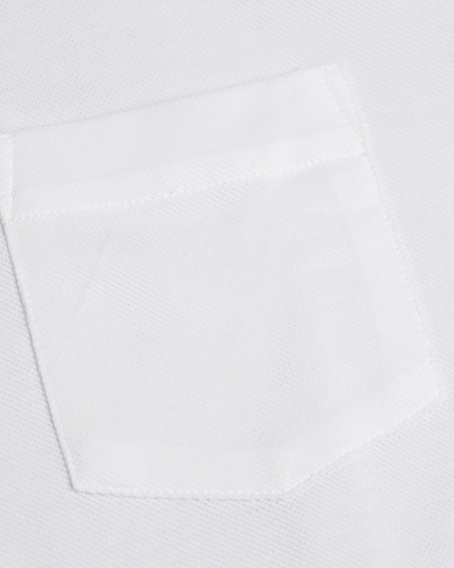 Herr | Skjortor | Sunspel | Long Sleeve Pique Shirt White